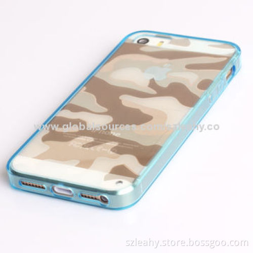 New arrival and hot selling highly transparent acrylic case, mixed TPU sides, for iPhone 5/5S